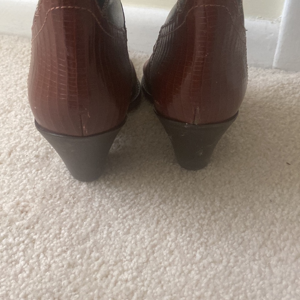 Brown and Black Cowboy Boots - Picture 6 of 7